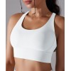 Безшовний топ для фітнесу та йоги TOP PREMIUM 04 (WHITE) Безшовний топ для фітнесу та йоги TOP PREMIUM 04 (WHITE)